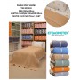 ETEHOMETEX HAVUZLU PİKE TAKIMI %100 PAMUK TEK KİŞİLİK BEJ 8696474232085